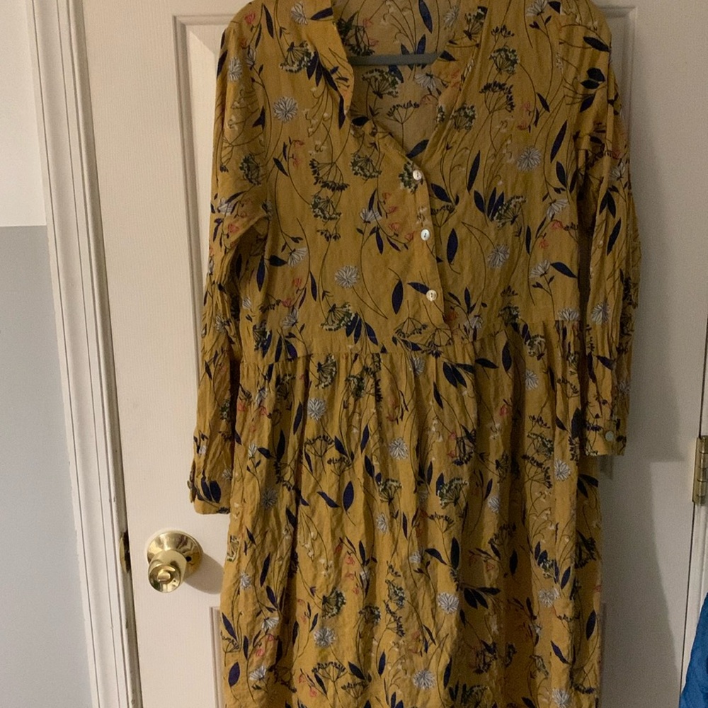 Yellow flower dress